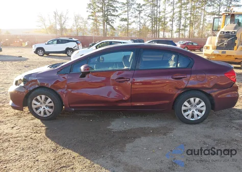 2012 Honda Civic Lx from USA, damaged, VIN 19XFB2F55CE058300